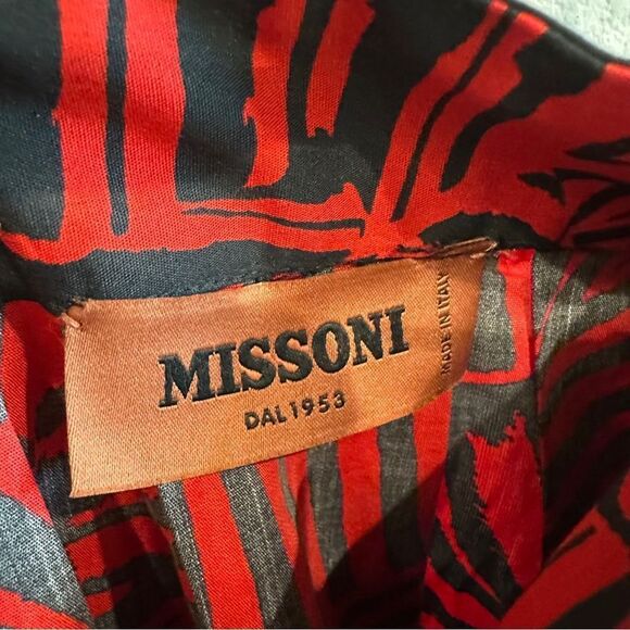 NWT Missoni | 46 / 10 | zebra Red and Black A-Line Skirt branded missoni skirt - Picture 3 of 11